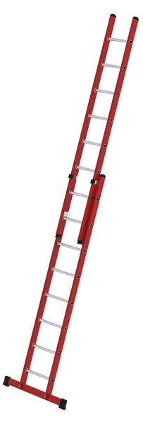 Scala a pioli a 2 sezioni in PRFV/alluminio con traversa standard 2x8 pioli