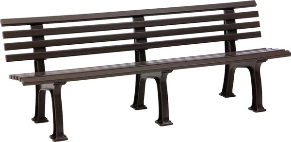 Panchina Mod. Juist 4 posti marrone 200 cm
