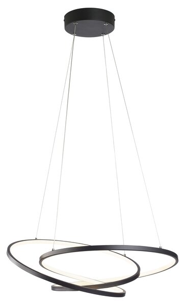 Casa NOVA Lampada a sospensione SPIRO LBH 63x48x150 cm nera Lampada a sospensione