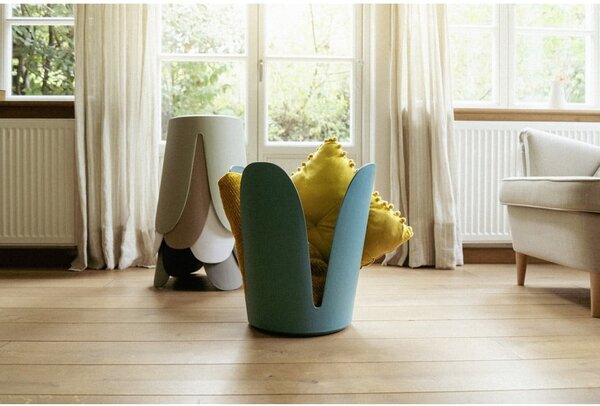 Sgabello color petrolio in plastica impilabile Comiso – Wenko
