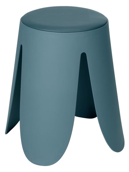 Sgabello color petrolio in plastica impilabile Comiso – Wenko