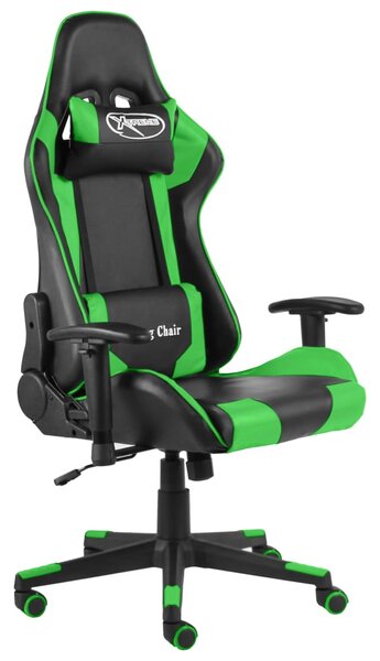 Sedia da gioco girevole in PVC verde