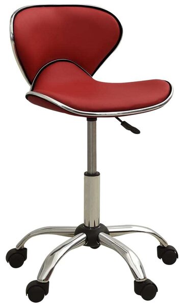 VidaXL Sedia da ufficio in Pelle finta rosso vino