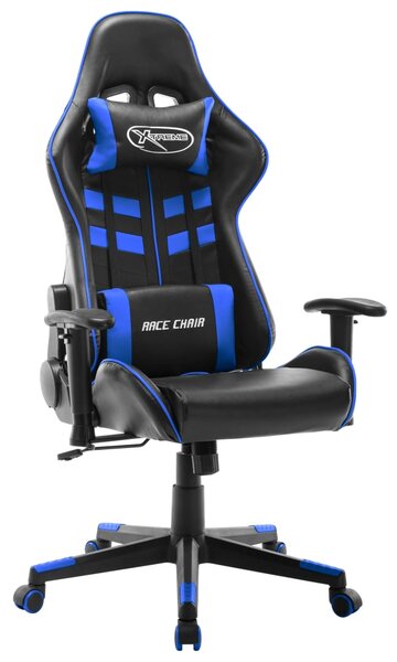 VidaXL Sedia da gioco in ecopelle nera e blu