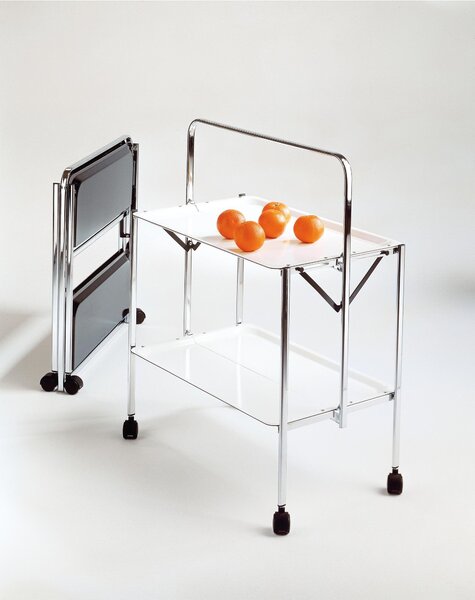 Carrello Portavivande richiudibile in soli 6 cm SELECT 64x42xh82cm Struttura salva spazio vassoi in formica
