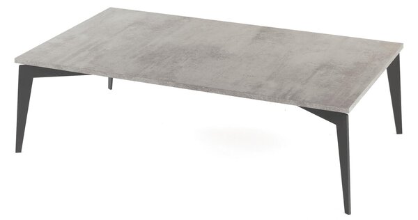 Tavolino rettangolare top in laminato ecologico 120x70xh36cm NORDIC