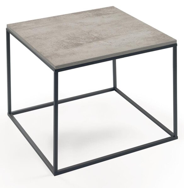 Tavolino quadrato verniciato sabl� LAMINA 63x63xh53 cm top in Laminato eco-compatibile