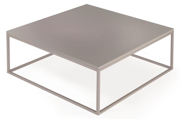 Tavolino basso quadrato verniciato sabl� 83x83xh32 cm LAMINA top in Laminato eco-compatibile