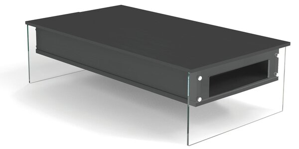 Tavolino rettangolare multifunzione Dimensioni chiuso 110x70x h40cm - peso 55 kg con piano alzabile LONDON si alza il Top di 25 cm e lo sposta in avanti di 35 cm