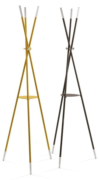 Portabiti STILO con struttura tubolare 50x50xh178 cm in acciaio verniciato finitura sabl� particolari in policarbonato ed alluminio