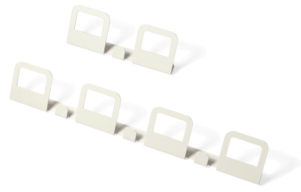 Appendiabiti 4 posti HANG 45x5xh5 cm in acciaio verniciato con finitura sabl�
