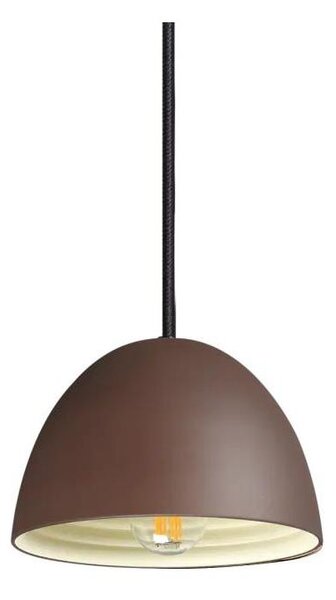 Ideal Lux - Lampadario a sospensione con filo FOLK 1xE27/60W/230V diametro 18 cm marrone