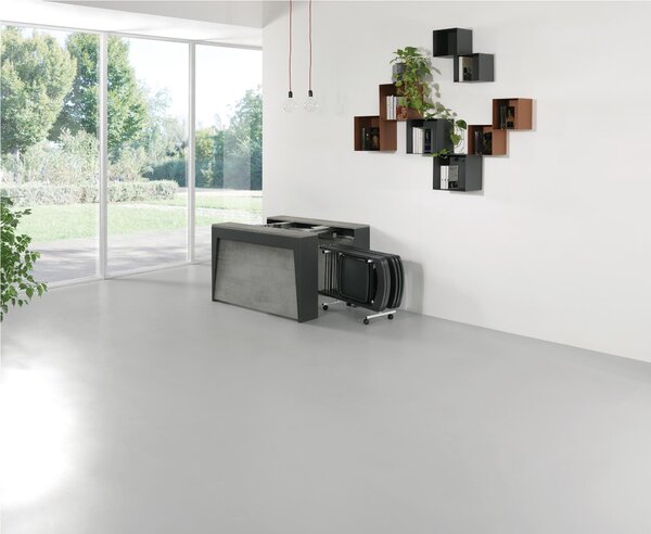 Composizione marvel plus 1 - carrello porta sedia pi� sei sedie