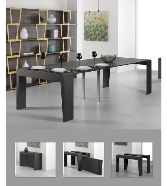 Tavolo-consolle allungabile MARVEL plus Dimensioni chiuso 45x120x75h Dimensioni apertura massima: 285x120x75h cm