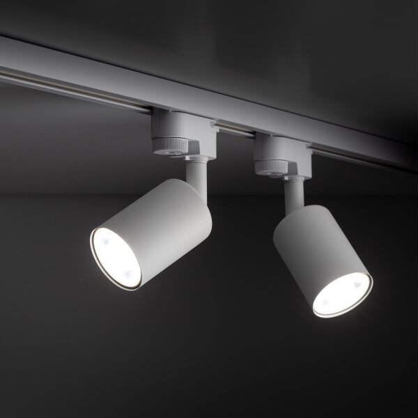 Faretto per sistema a binario TOP 1xGU10/10W/230V bianco
