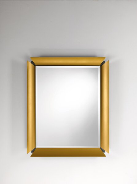 Specchio rettangolare da parete in alluminio verniciato Glam 80x96