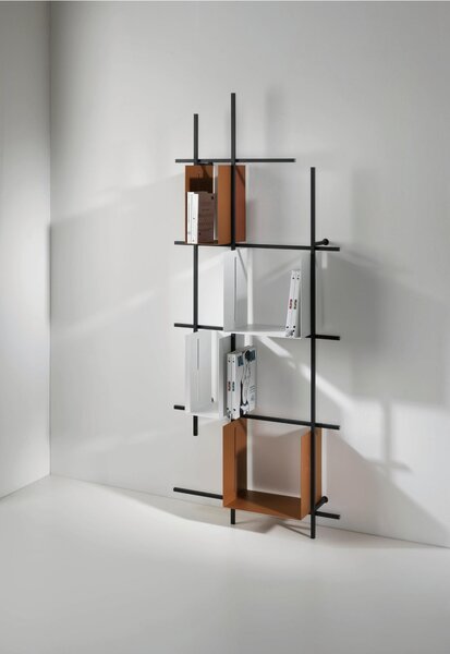 Libreria componibile - LIBRA dimensioni 75x15xh 187 cm