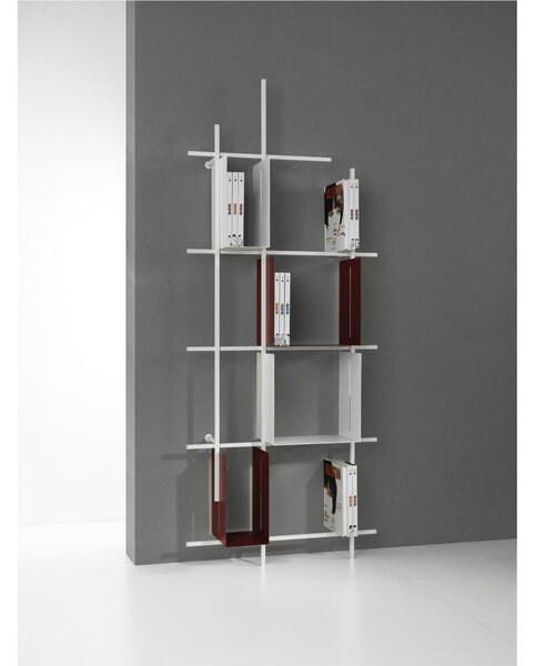 Libreria componibile - LIBRA dimensioni 75x15xh 187 cm