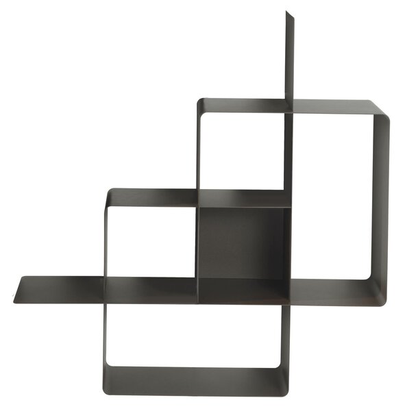 Libreria da terra o da Muro MONDRIAN in alluminio e acciaio verniciati 118xh118 cm colori a scelta