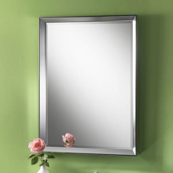 Specchio con cornice di allumino RIFLESSO 70xh90 cm Finitura cromo satinata