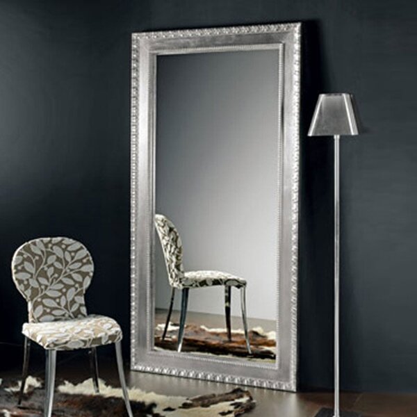 Specchiera da Terra FLAT 92xh192 cm con cornice in Legno cm 12 Finitura Opaca
