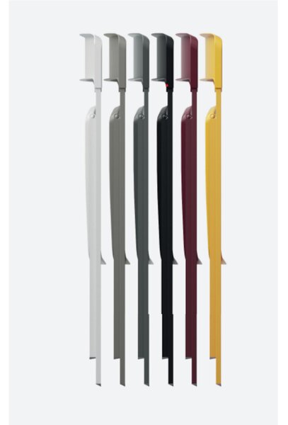Sedia pieghevole richiudibile ZETA Altezza seduta 45 cm con struttura Alluminio COLORE ARDESIA. chiusa ingombra solo 5 cm seduta e schienale in plastica Ardesia