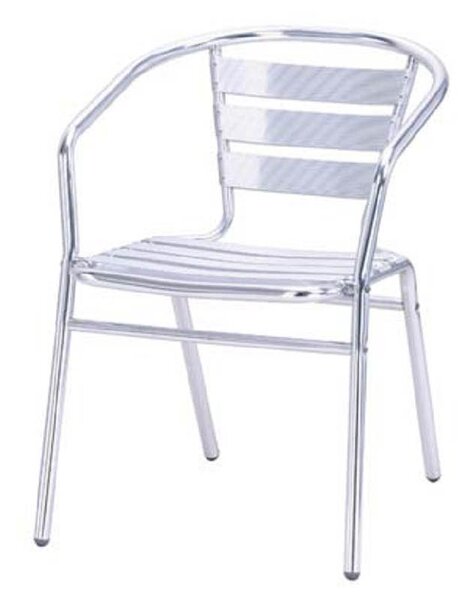 Sedia Alluminio impilabile in alluminio tipo bar confezione 1 pezzi Peso kg 2,5