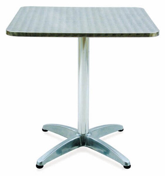 Tavolo Quadrato modello Bar in Alluminio 70x70xh75 cm peso 11,2 kg