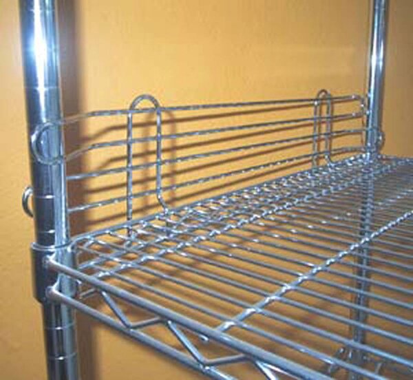 Spondine esterne laterali 35xh10 cm in acciaio cromato per scaffale archimede
