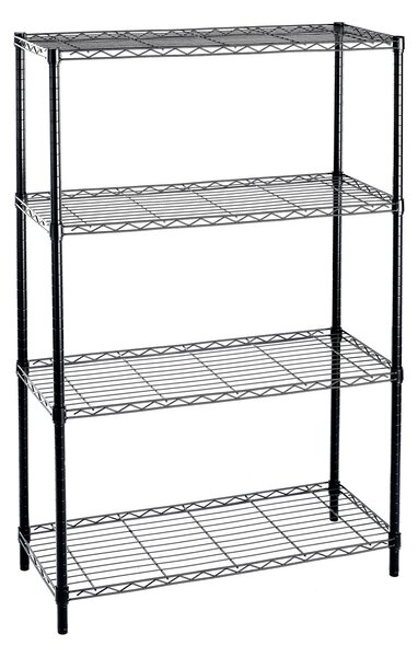Libreria in KIT-4 Ripiani Archimede 36x90xh137 cm Cromo nero