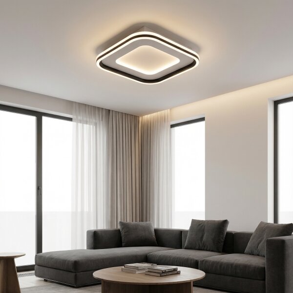 Brilagi - Lampada LED dimmerabile TRIVARO LED/88W/230V 3000-6000K 40x40 cm + telecomando