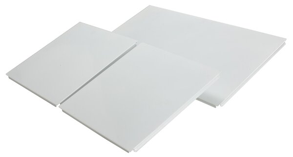 Libreria cromata 2 ripiani colore Bianco Easy Dimensioni 40x80xh40,5cm montaggio facile piedini regolabili