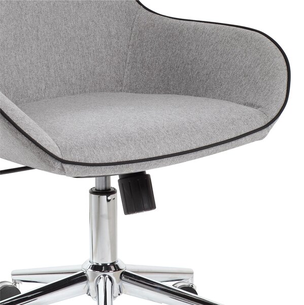 Poltrona Attesa con braccioli SANTA FE L73 x P38 x H70 cm - 12,2 kg con tessuto grigio