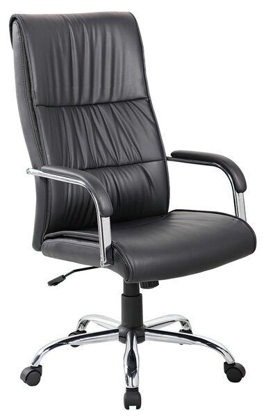Poltrona presidenziale Alta in PU LOS ANGELES Dimensioni 60 x P 68 x h 120/130 cm Peso 18 kg Sistema di elevazione a gas Regolazione di tensione della spinta. colore nero