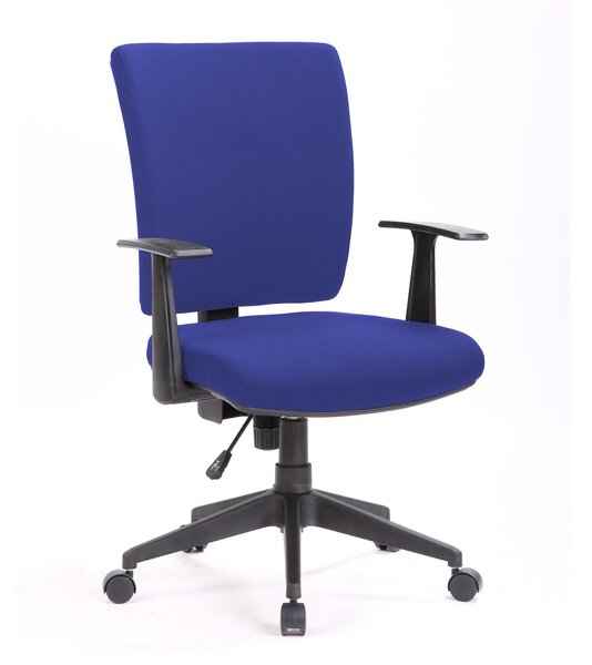 Poltrona operativa New Orleans con Braccioli L65 x P61 x H98-h107,5 cm colore Blu