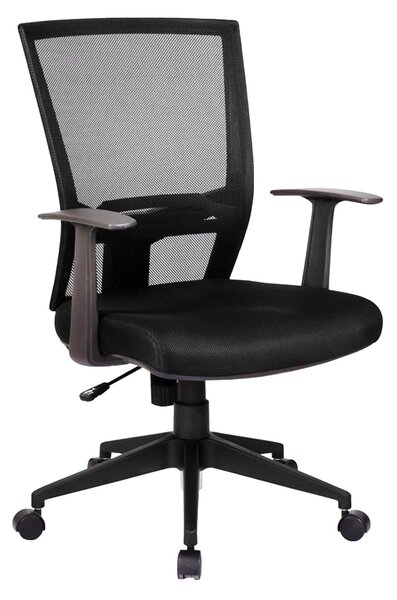 Poltrona operativa New Orleans con Braccioli Dimensioni 65 x 61 x H 98/107 cm peso 19 kg Meccanismo oscillante bloccabile, colore nero