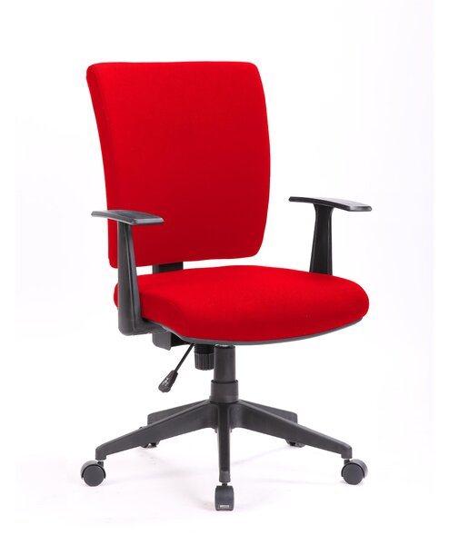 Poltrona operativa New Orleans con Braccioli L65 x P61 x H98-h107,5 cm colore rosso
