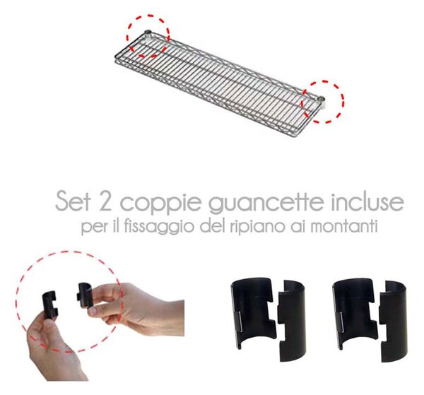 Ripiano Aggettante 120x30cm si fissa come una mensola Archimede system