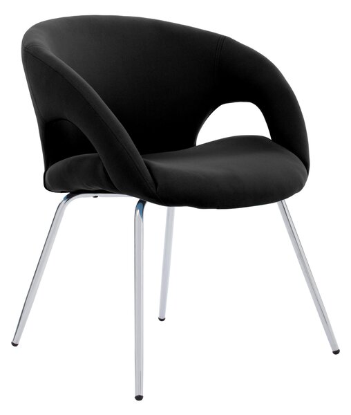 Poltroncina attesa in tessuto su slitta con braccioli in acciaio PENSACOLA 59x57xh72 cm - peso 8 kg imbottita colore Grigio