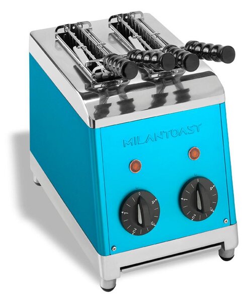 Tostapane a 2 Pinze Milan Toast Blu ideale per sandwiches Con timer di regolazione