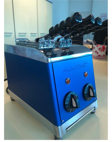 Tostapane a 2 Pinze Milan Toast ideale per sandwiches Con timer di regolazione blu elettrico