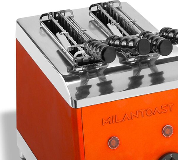 Tostapane a 2 Pinze Milan Toast Arancio 230V 50/60Hz 1,37kW ideale per sandwiches Con timer di regolazione