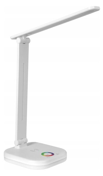 Lampada da tavolo LED RGBW dimmerabile con ricarica wireless LED/7W/5V USB bianca