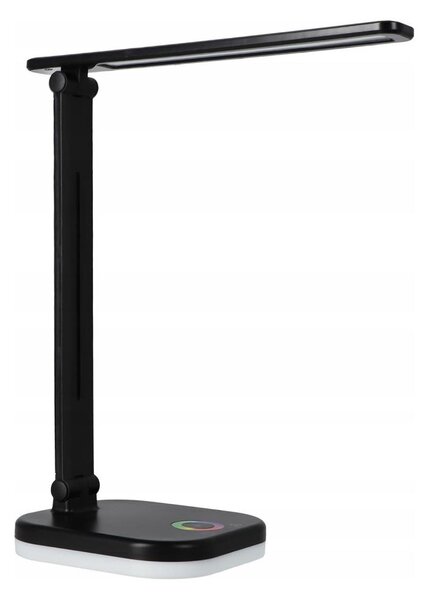 Lampada da tavolo dimmerabile LED RGBW con ricarica wireless LED/7W/5V USB nera