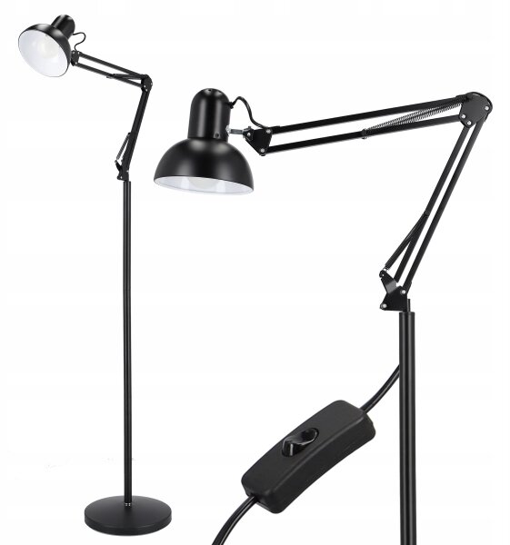 Lampada da terra 1xE27/40W/230V nera