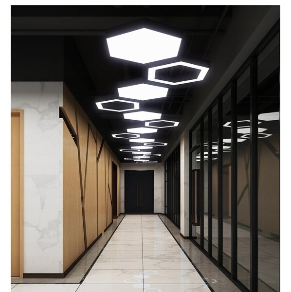 LED lampadario a cavo LED/20W/230V nero