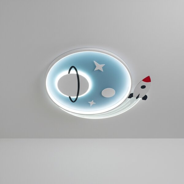 Brilagi -LED Plafoniera LED per bambini STARSHIP LED/64W/230V 3000/4500/6000K blu