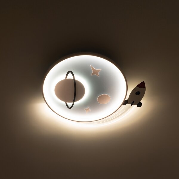Brilagi -LED Plafoniera LED per bambini STARSHIP LED/64W/230V 3000/4500/6000K blu