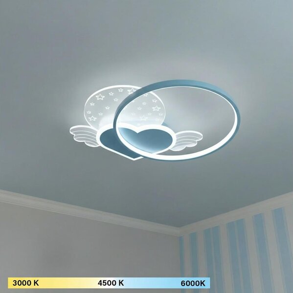 Brilagi - Plafoniera LED per bambini LOVE LED/48W/230V 3000/4500/6000K blu