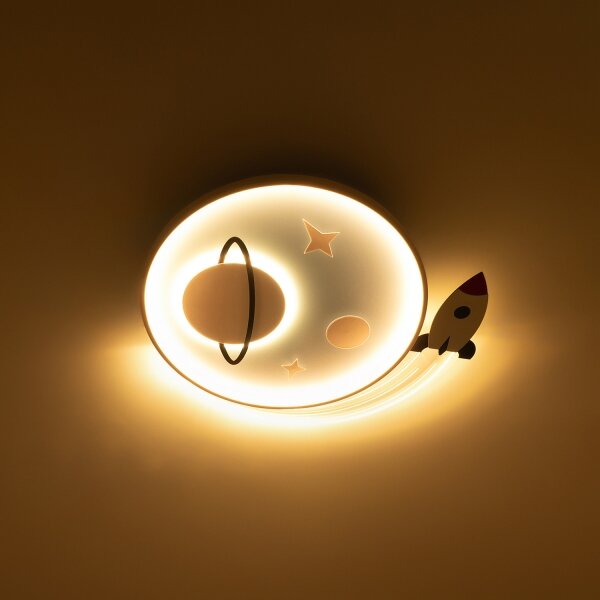 Brilagi -LED Plafoniera LED per bambini STARSHIP LED/64W/230V 3000/4500/6000K blu